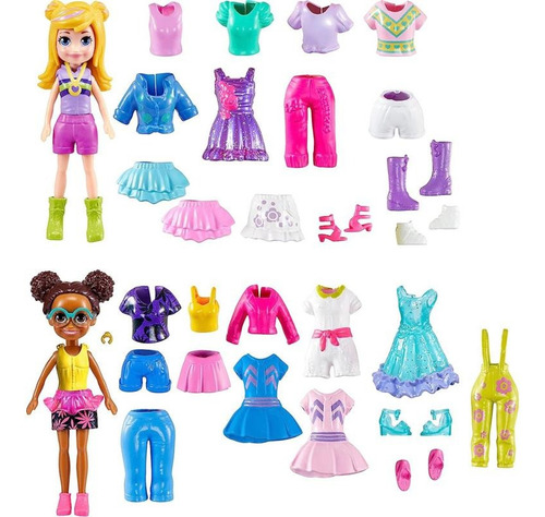 Polly Pocket Accesorios Súper Paquete De Modas Bahía Mágica