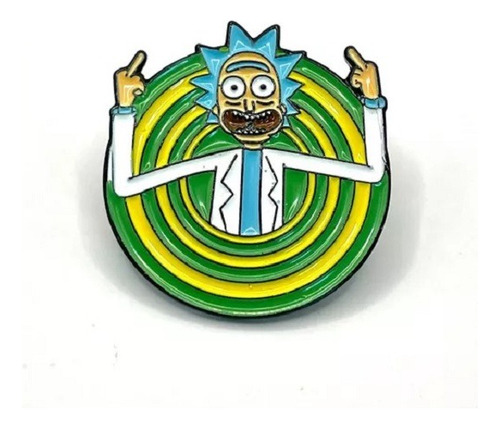 Pin Rick Y Morty Metálico Netflix