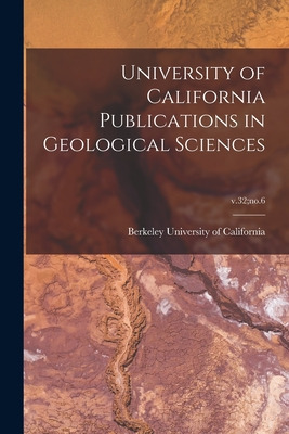 Libro University Of California Publications In Geological...