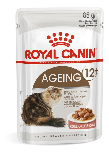 Alimento Royal Canin Feline Health Nutrition Ageing 12+ para gato senior sabor mix en sobre de 85 g