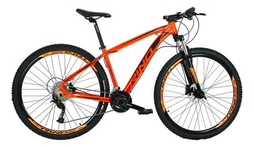 Bicicleta Aro 29 Rino Everest 27v - Alivio - 7.0 Cor Laranja Tamanho Do Quadro 19