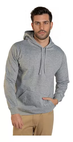 Sudadera Capucha Hombre Texto Azul Marino/Blanco