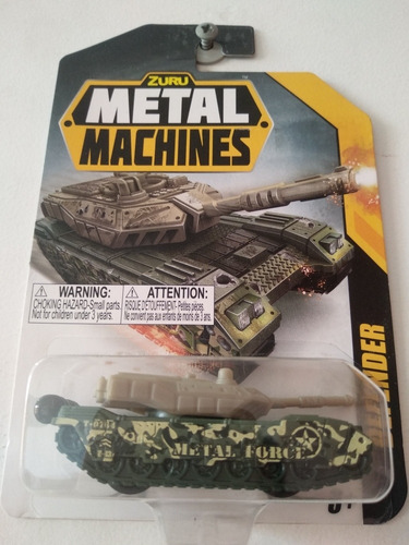 Carro Colección Metal Machines Tanque Militar Defender Zuru