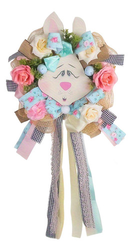 Adorno Colgante De Corona De Conejo De Pascua, Decoración