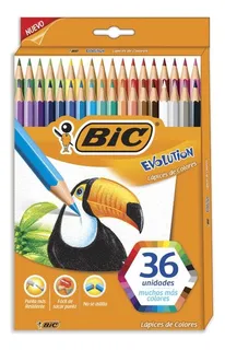Estuche C/36 Colores Bic Evolution 949753 Hexagonales