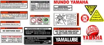 Comprar Calcomanias Advertencia Yamaha