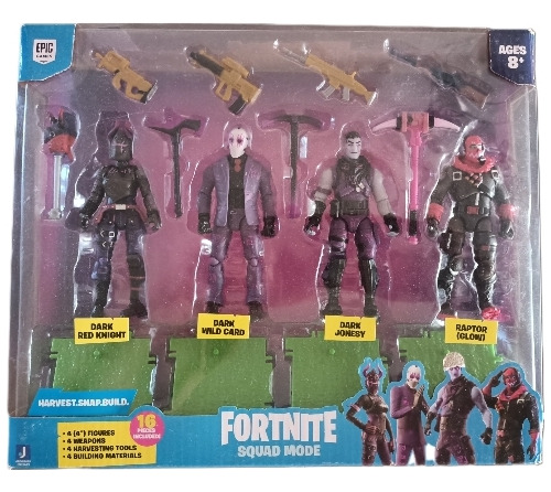 Paquete De 4 Figuras Fortnite Squad Mode, Serie 5, Que Inclu