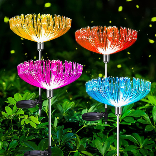 Neporal Luz Solar Decorativa Para Exterior 4 Flor Que