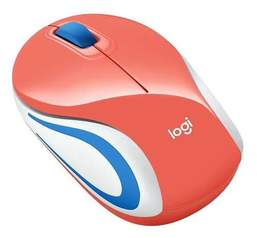 Mouse Logitech M187 Mini Inalambrico Refresh Coral