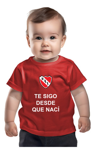 Remera Bebé Recién Nacido Independiente Algodon Muy Suave