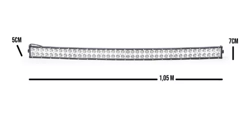 Barra Led 42 Curva de 240w