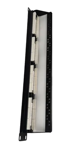Rack Gabinete 5ru Fondo 40 Pared + Patch Panel 24 Cat 6