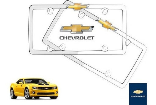 Par Porta Placas Chevrolet Camaro 3.6 2010 Original