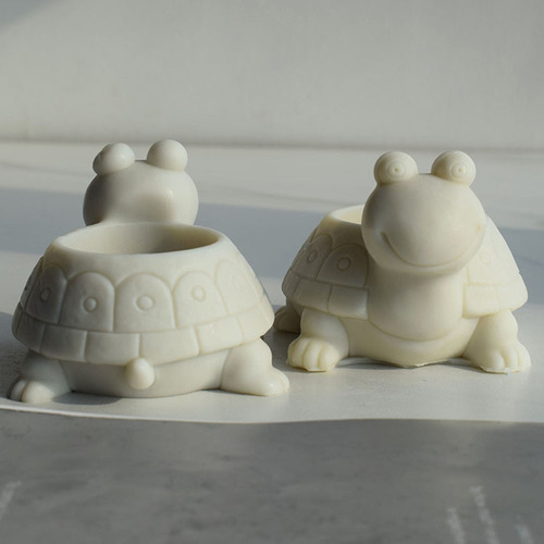 Molde Para Maceta Con Forma De Tortuga Y Resina De Silicona