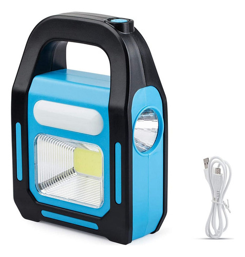 Linterna De Camping Led Cob Recargable Por Usb De 3 Pulgadas