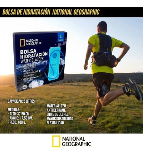 Bolsa Hidratacion 2l National Geographic Antiderrame Running