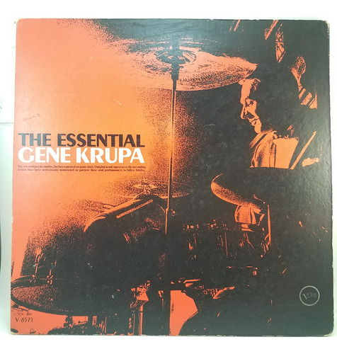 Gene Krupa - The Essential - Jazz Bateria 1963 Vinilo Lp Mb+