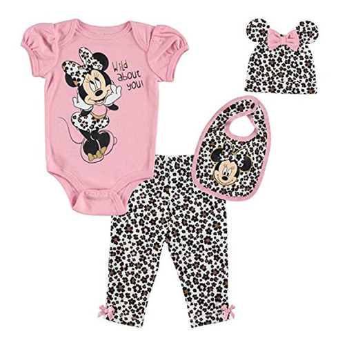 Conjuntos De Disney Minnie Mouse Baby Girls Set De 4 Piezas
