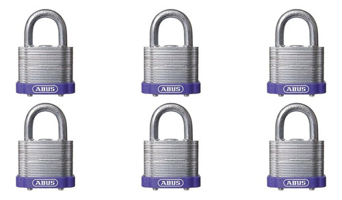 Abus 41/40 - Candado De Seguridad De Acero Laminado  6 Unida