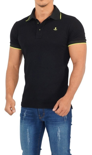 Playeras Polo John Leopard Ajuste Muscle Fit Muy Comoda Full