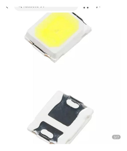 10 X Led Smd 3030 Luz Blanca Fría 1w 3v Para Tv (list-924)