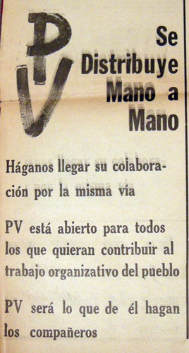 Pv Perón O Guerra 15 De Julio De 1972 Director Juan Romero