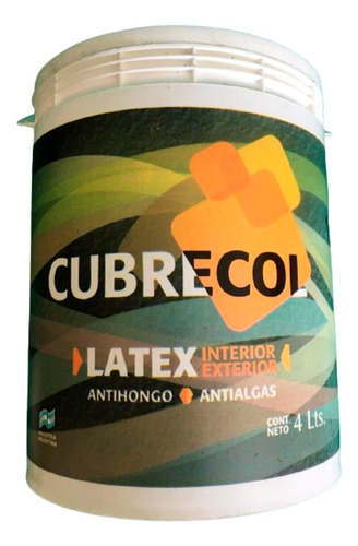 Latex Interior Exterior V/colores 4 L Cubrecol Envio Gratis