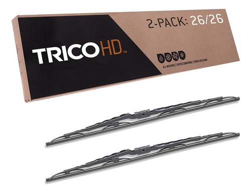 Trico Hd Paquete De 26 Pulgadas De 2 Limpiaparabrisas De Rep