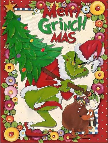 Grinch Kit Diamantes Para Adultos Taladro Completo 5d Arte D