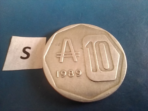 10 Diez Australes Del Año Del Señor 1989 Monedas Argentinas