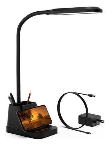 Lámpara De Escritorio Led Con Puerto De Carga Usb Para