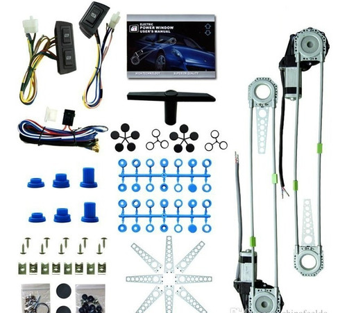 Eleva Vidrios Eléctricos 2v Kit Motor Carro Garantia 1 Año!