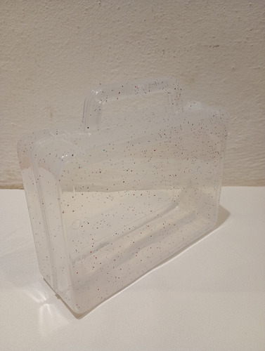 Valija Plastica Con Glitter Souvenirs X 25 Unidades