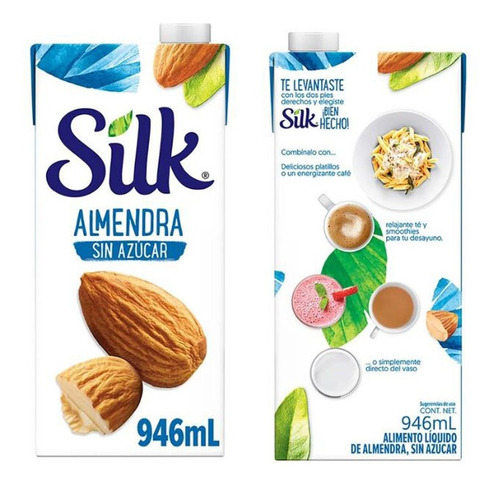 Bebida De Almendra Sin Azúcar De 946ml Silk