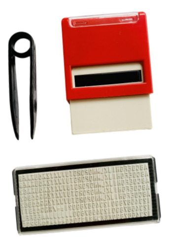 Slot Revolta O Carimbo De Tinta De Back 14mmx38mm Vermelho