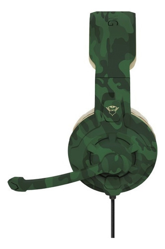 Audífonos Gamer Trust Gxt 411c Camuflje Verde