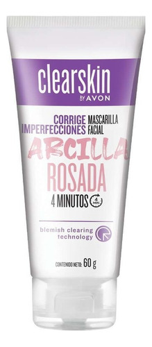 Mascarilla Facial Arcilla Rosa 60g Clearskin - Avon® Tipo de piel Mixta