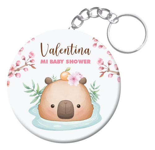 Llavero Carpincho Capybara Souvenir Personalizado Nena X 50u