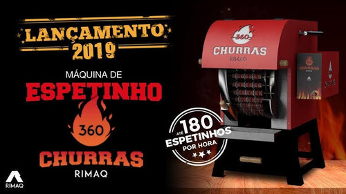 Imagem 1 de 4 de Máquina De Espetinhos Churras 360 - Churrasqueira De Espetos