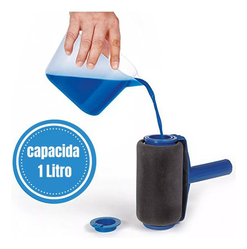 Rolo Kit 8 Peças De Pintar Mágico Pintura Fácil Reservatório