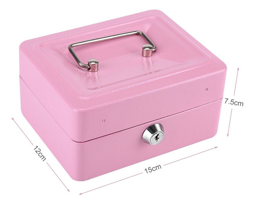 . 1pc Mini Portátil De Acero Petty Bloqueable Dinero En