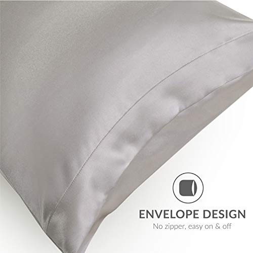 Juego De Fundas Para Almohada Satin Color Plateado