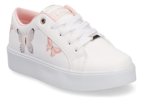 Tenis Casual Blanco Con Adorno 285-40