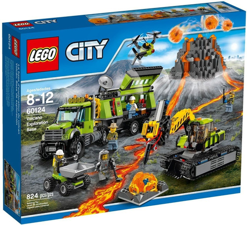 Lego City: Volcán: Base De Exploración 327 Pcs