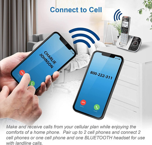 Imagen 2 de 2 de Telefono Vtech Inalambrico Bluetooth