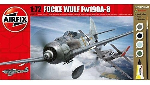 Airfix Focke Wulf Fw190a8 172 Conjunto De Regalo Modelo Plas