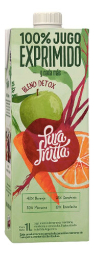 Jugo 100% Exprimido Blend Detox Pura Frutta 8 X 1 Lt