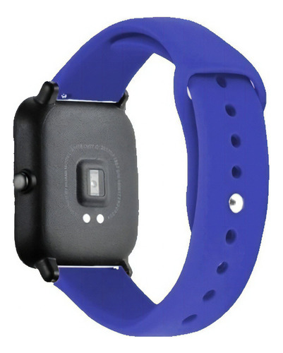 Malla Soft Silicona Smart Watch Reloj Inteligente 22mm Clip Azul Marino