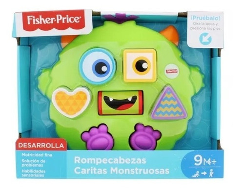 Fisher Price Rompecabezas Caritas Monstuosas Original