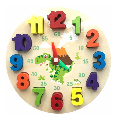 Juego Didáctico De Encaje Infantil Juguete Hora Reloj